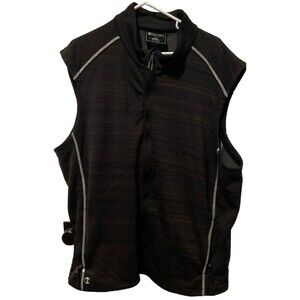 Holloway Vest Womens 2XL Black Golf Deviate Dry Excel Activewear Full Zip